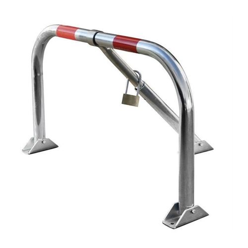 MOTTEZ Barrière parking rabattable fermeture cadenas