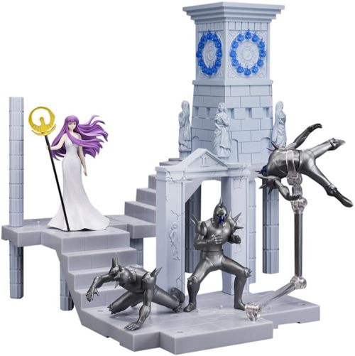 D.d. Panoramation Saint Seiya Golden Jubilee Expansion Set -fire Clock Of The Sanctuary - Goddess Athena And Soldiers- Approx. 100mm Abs&pvc Painted Finished Figure