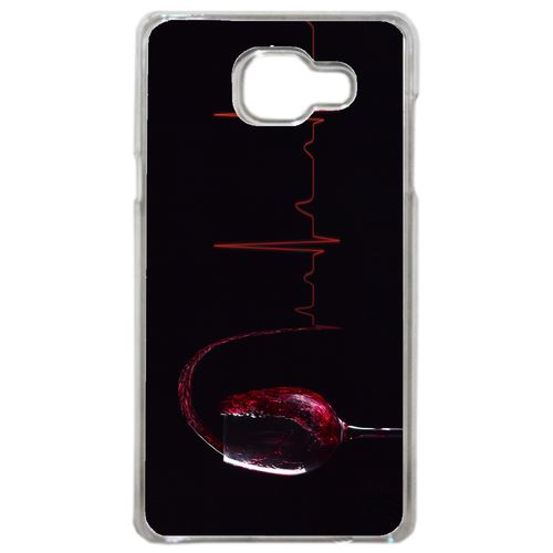 Coque Verre De Vin Électrocardiogramme 2 Compatible Samsung Galaxy A3 2016 Transparent