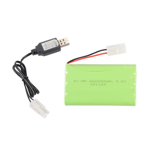 9 6v 2600mah Ni Mh Aa Batterie Rechargeable Pack De Rechange Pour