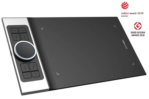 Tekentablet - XP-PEN Deco Pro Klein - Compatibel met Android Smartphone - Dubbel Wiel en 8 Sneltoetsen - 8192 Drukgevoeligheid - Kantelfunctie op 60 °- 9x5 inch