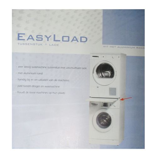 Kit d'empilage lave-linge / seche-linge universel a plateau coulissant easyload - pmg216259
