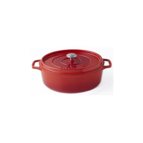 Invicta Cocotte Ovale - O 31 Cm - Rubis - Tous Feux Dont Induction