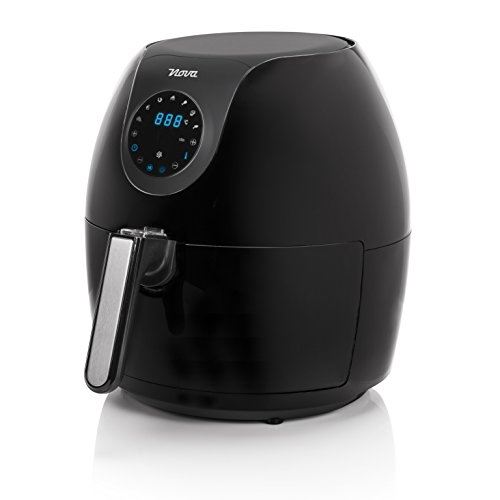 Nova 02.180160.01.001 friteuse digitale familiale aerofryer, 1800 w, 5.2 liters, noir