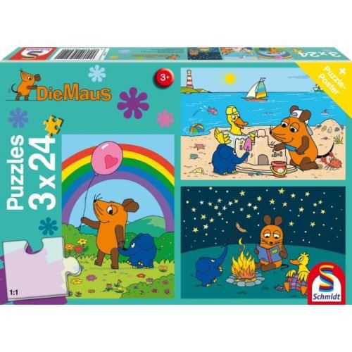 Schmidt Spiele 56212, Jigsaw puzzle, Faune, 3 année(s), 263 mm, 178 mm, Boîte