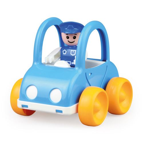 Lena voiture de police My First Racers junior 11 x 13 cm bleu/jaune