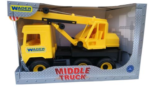 Tigres 32122 Auto Grue intermédiaire en boîte Jaune Taille Unique