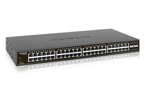 Netgear GS348T Managed Gigabit Ethernet (10/100/1000) Black