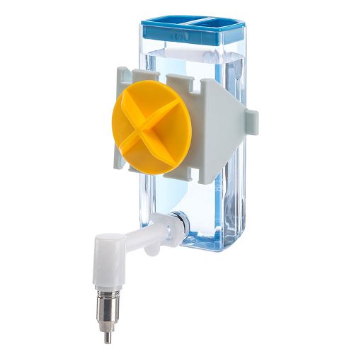 Ferplast Abreuvoir pour hamsters, souris et gerbilles SIPPY 4672 SMALL, Bouteille d'eau distributeur pour petits rongeurs Capacité 100 cc, Système de fixation sur grillage métallique ou surfaces lisses, bec en acier inoxydable. 8,5 x 6,5 x h 15 cm - 0,1 L
