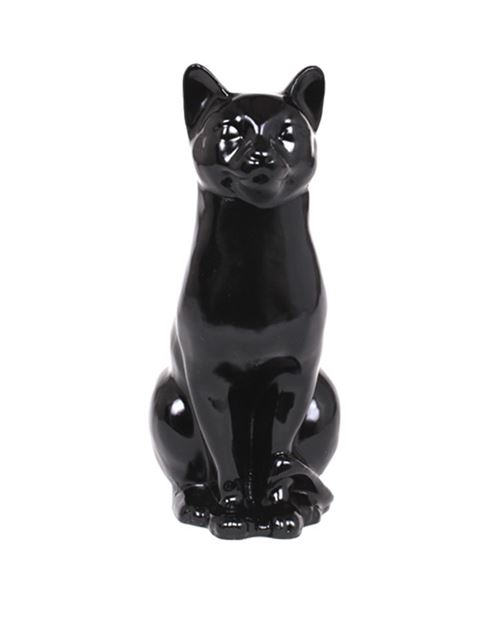Statue en résine CHAT noir - 40 cm