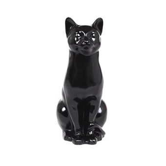 Statue En Resine Chat Noir 40 Cm Achat Prix Fnac