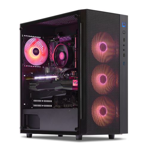 PC Gamer Intel Quad Core, GTX1650, 8Go RAM DDR4, 1To HDD, USB 3.1. PC Gaming Advanced. Unité centrale sans OS