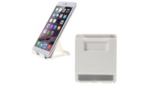 Support universel pliable pour tablettes coloris blanc