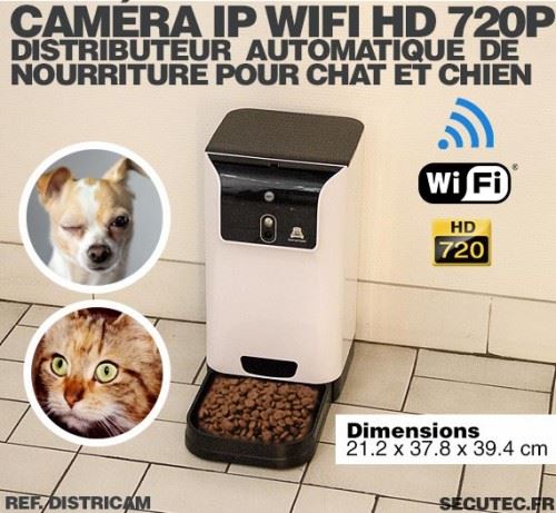 Distributeur Automatique De Nourriture Avec Camera Wifi Gamelles Et Distributeurs Pour Chien Achat Prix Fnac