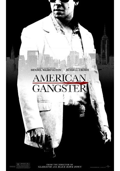 American Ganster (Version Blanche) - AFFICHE CINEMA ORIGINALE