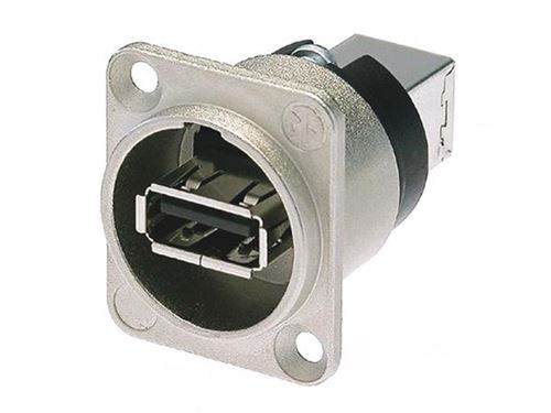 Embase USB NEUTRIK reversible nickelee