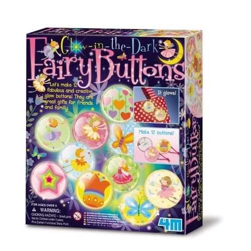 4m - 5604612 - kit de loisirs créatifs - fairy bouton phosphorescent