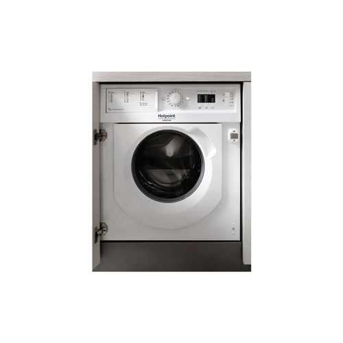 Hotpoint Ariston BI WMHL 71283 EU - Machine à laver - intégré - Niche - largeur : 60 cm - profondeur : 57 cm - hauteur : 82 cm - chargement frontal - 52 litres - 7 kg - 1200 tours/min - blanc