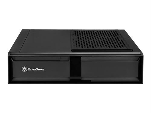 SilverStone MILO ML08-H - Tour - mini ITX - pas d'alimentation (SFX12V/SFX-L12V) - noir - USB/Audio
