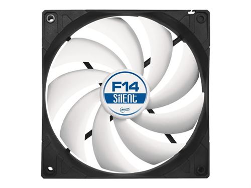ARCTIC F14 Silent - Ultra Silencieux 140 mm Ventilateur Boîtier - Refroidisseur Silencieux Standard - Presque Sans Bruit - Montage Push-Pull