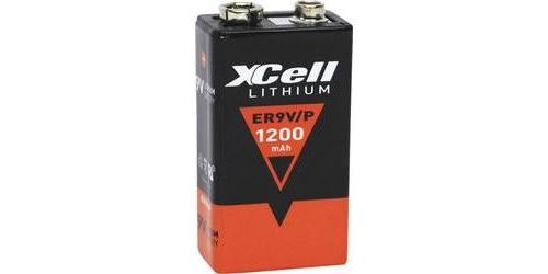 XCELL CR9V/P Pile 6LR61 (9V) lithium 1200 mAh 9 v 1 pc(s) Q402861 - 