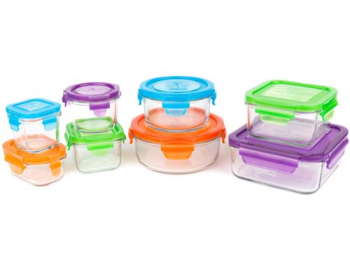 Coffret 8 Pots de Conservation en verre trempé