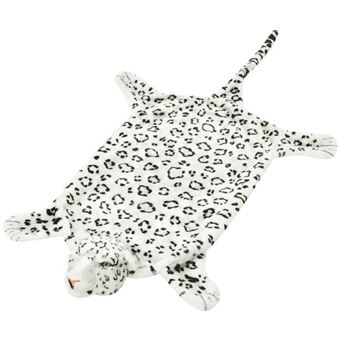 vidaXL Tapis en peluche en forme de léopard 139 cm Blanc - 1