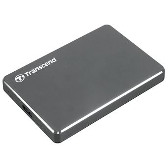 Transcend StoreJet 25C3 - Disque dur - 1 To - externe (portable) - 2.5" - USB 3.0 - gris de fer - 1
