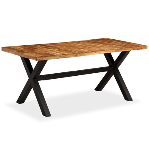 Vidaxl Marron Table De Salle À Manger Bois D'acacia Et Manguier 180X90x76 Cm
