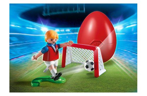 Playmobil 4947 - Oeuf De Pâques - Joueur De Football avec Cage Au But