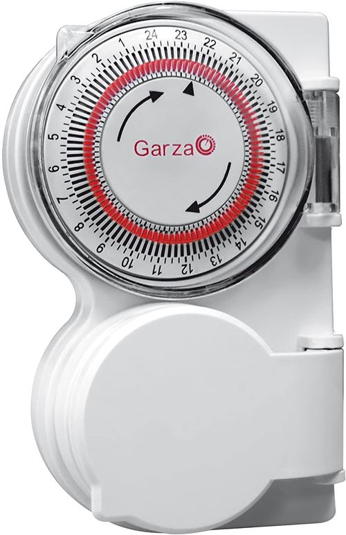Garza 400601 Prise programmable analogique d'extérieur Blanc