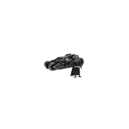 Jada Batman The Dark Knight - Réplique 1/24 Batmobile Métal 2008 Avec Figurine