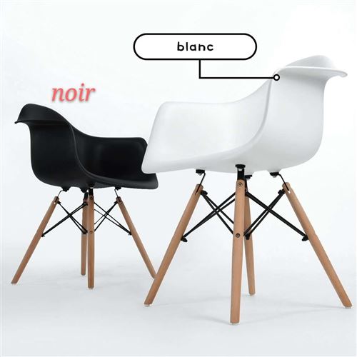 2pcs Tabourets de maison pieds de Hêtre Massif chaises longue - 64*53*48cm Noir