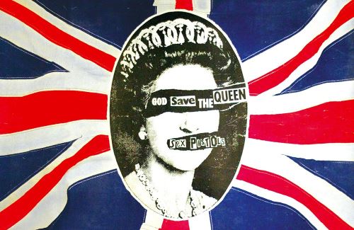 Drapeau Sex Pistols God Save The Queen 105 x 66 cm