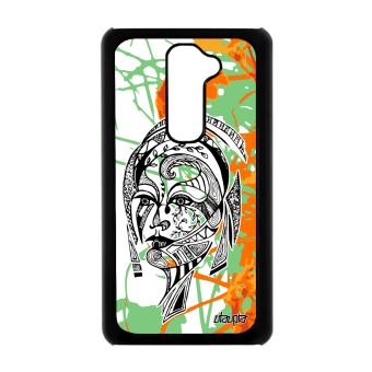 Coque Pour G2 Femme Tatouage Fleur Noir Dessin Feuilles D802