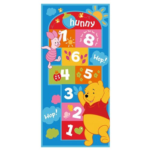 Tapis enfant Marelle Winnie l'Ourson 140 x 67 cm Disney