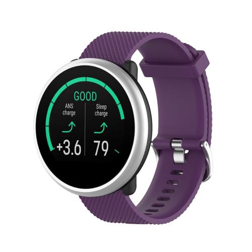 Générique Violet Bracelet En Silicone 20 Mm Souple Pour Votre Polar Ignite Smart Watch - Image 1