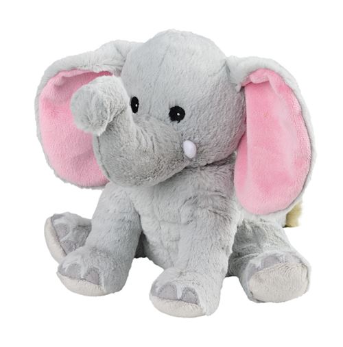 Warmies éléphant câlin chaud 29 cm gris