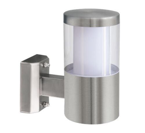 Applique verticale rectiligne basalgo led h18 cm ip44 - inox