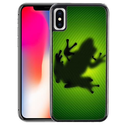 Coque pour iPhone XS grenouille feuille