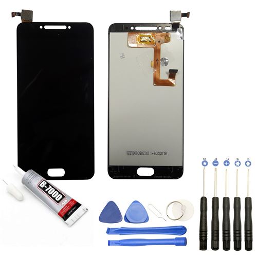 Visiodirect® Ecran complet: Vitre + LCD compatible avec Alcatel A5 LED OT-5085 Taille 5.2 NOIR+ Kit outils + Colle B7000 Offerte