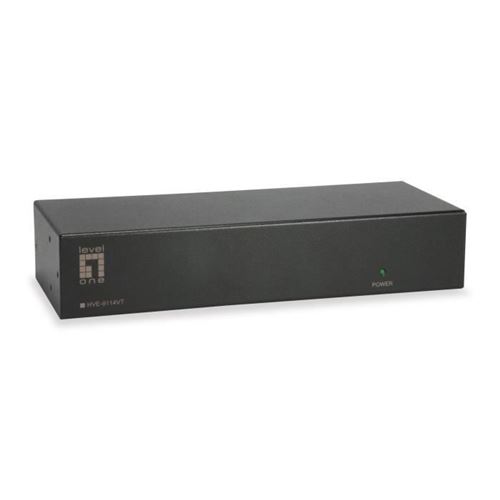 LevelOne HVE-9114VT, AV transmitter, 2048 x 1536 pixels, Cat5,Cat6,Cat7, 300 m, 75 Hz, Énergie