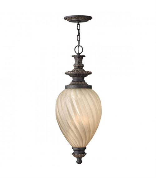 Suspension Montreal, fer vintage et verre