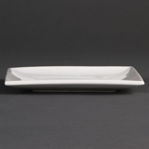 Assiettes carrées blanches olympia 240(l)mm