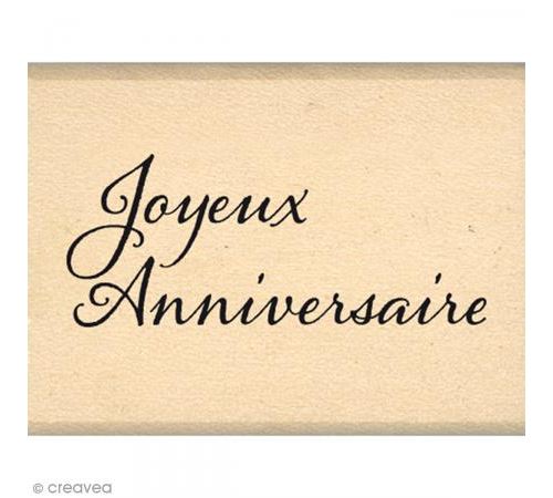 Tampon Vent de fleurs - Mini anniversaire - 3 x 4 cm