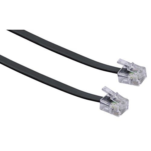 Schwaiger 6.0m rj-11 - rj-11 6m noir câble de téléphone (tal6331 533)