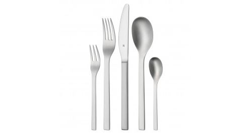 Wmf ménagère 66 pièces pour 12 personnes linum cromargan protect avec monobloc couteau en acier inoxydable mat résistant aux ray