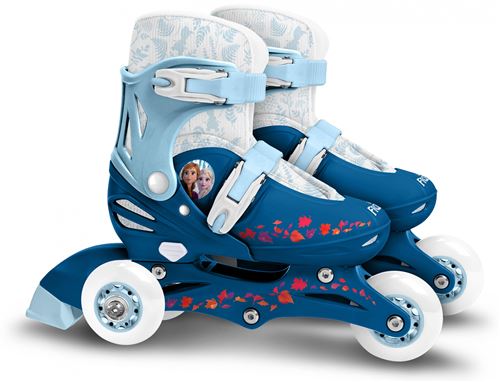 Disney patins à roues alignées réglables Frozen 2 filles bleu taille 27-30