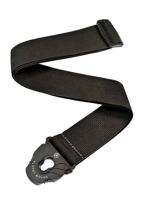 Planet Waves PWSPL200 - Sangle de guitare Planet Lock, polypropylène, coloris noir