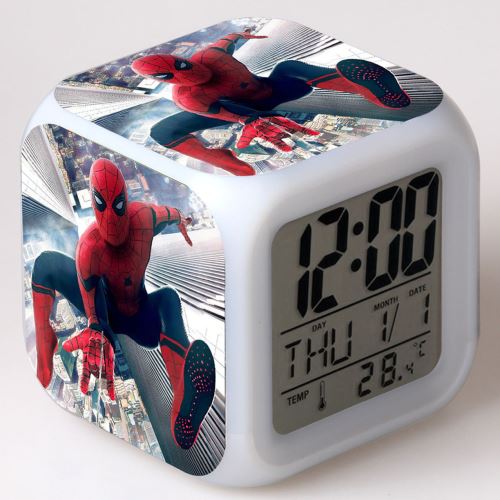 Stack Multicolore Réveil Enfant Led Multifonctionnel Coloré - Spiderman #18 - Image 1